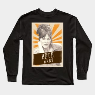 Vintage Aesthetic Beth Hart 80s Long Sleeve T-Shirt